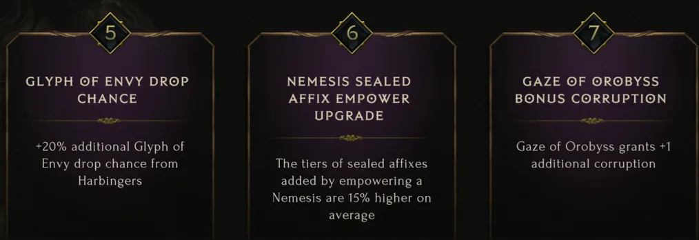 Last Epoch Forgotten Knights progression rewards showing ranks 5 through 7