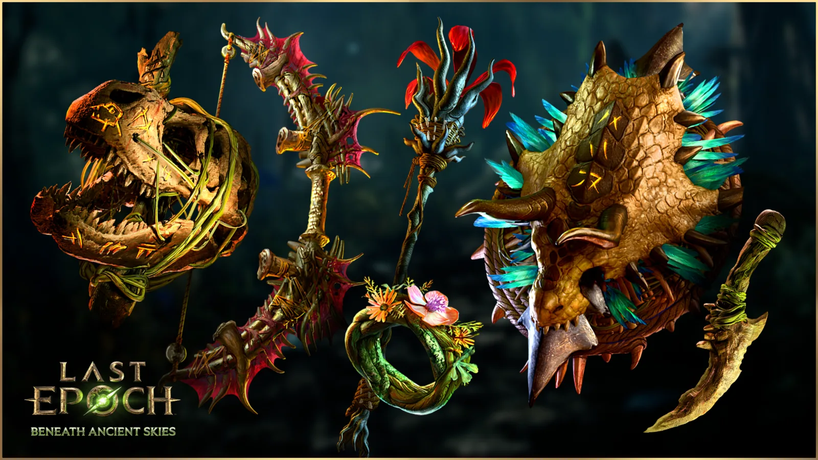 Collection of Primordial Unique items from the Primal Hunt
