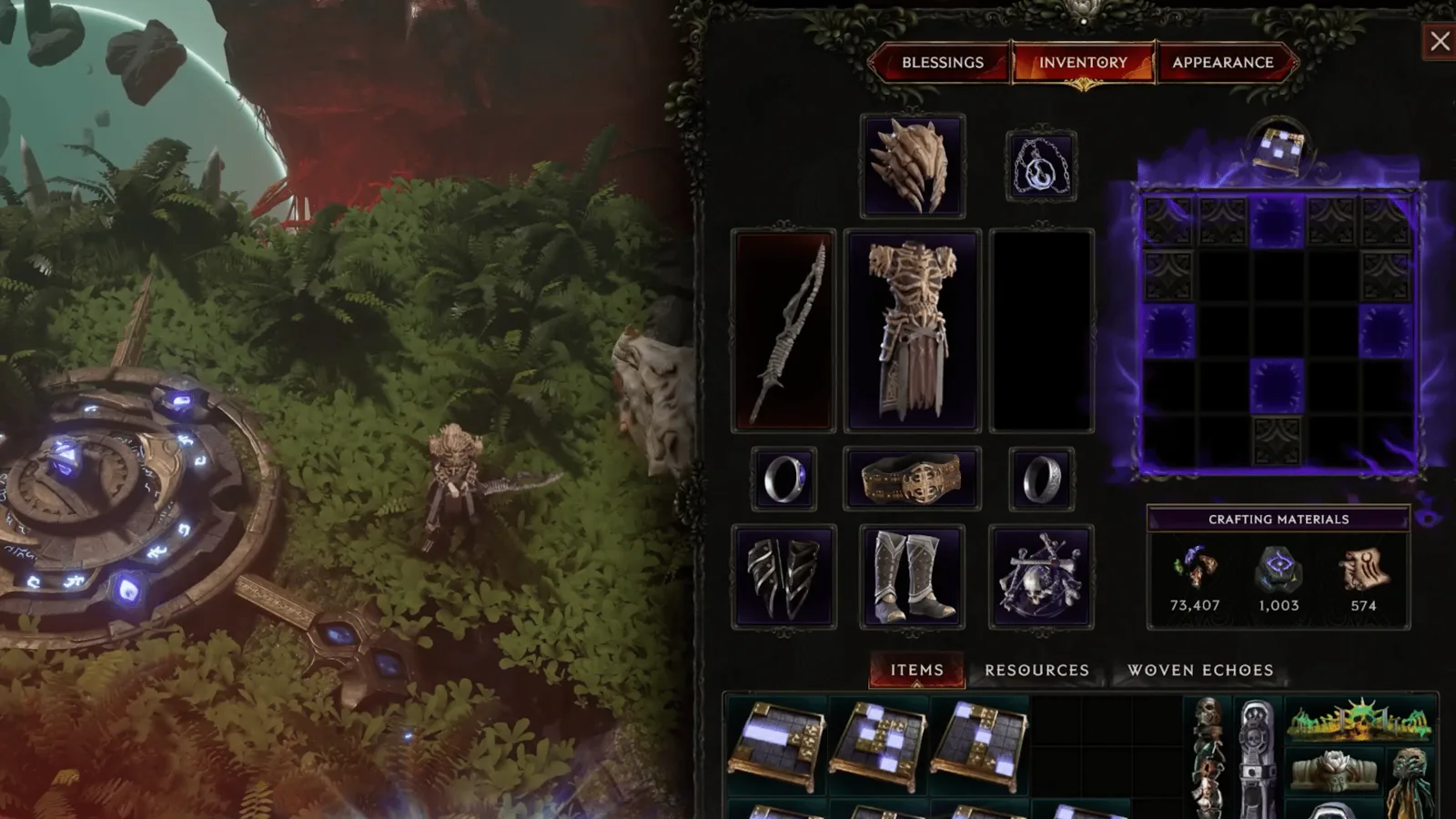 Last Epoch Idol Grid showing an Idol Altar, Refracted Slots, and an Omen Idol