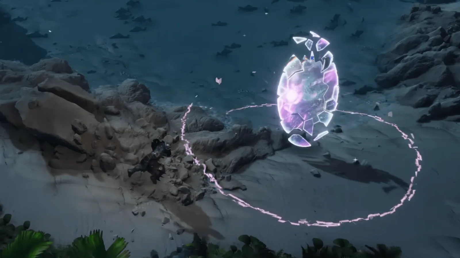 Last Epoch Omen Window encounter with Fractured enemies inside the marked ring